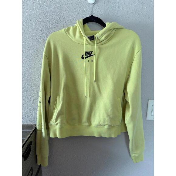 Nike Tops - Nike Air Yellow Cropped Hoodie size 1X. Better for XL/XXL